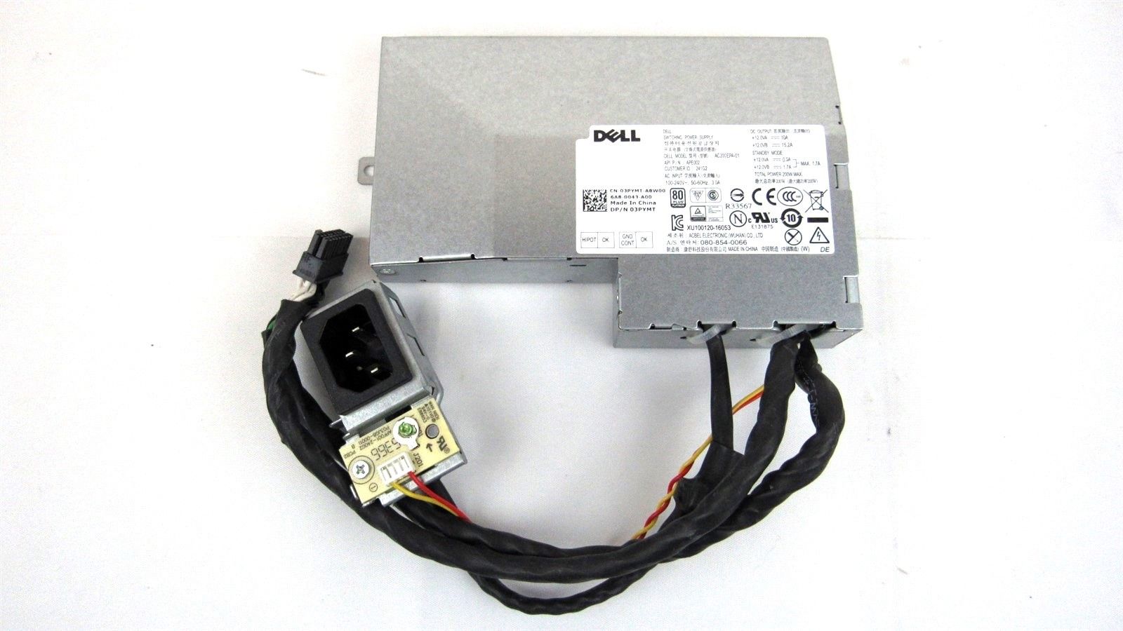 Genuine Dell Optiplex 7440 Power Supply 200W AC200EPA-00 3PYMT 03PYMT