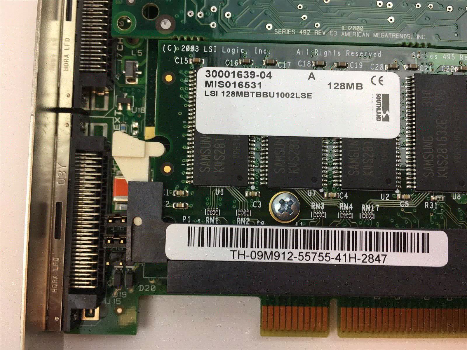 Genuine Dell PERC 3DC SCSI RAID LVD/SE 128MB Controller PCI-X 9M912 09M912