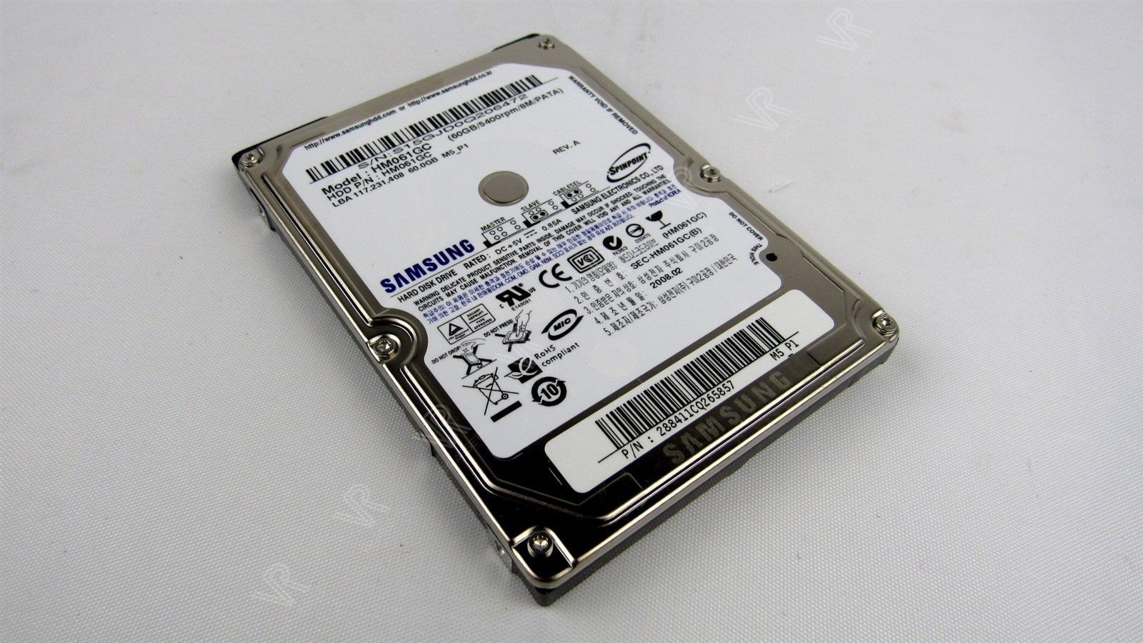 Samsung HM061GC 60GB Hard Drive 2.5" 8MB PATA IDE HDD 5400RPM
