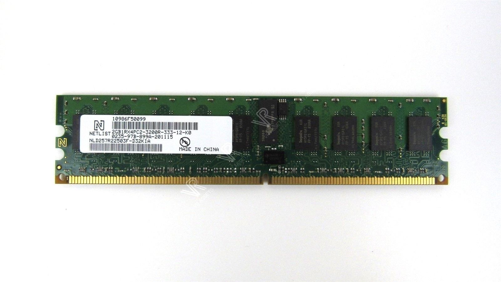 NetList 2GB PC2-3200 DDR2-400MHz ECC CL3 240-Pin DIMM Mem NLD257R22503F-D32KIA