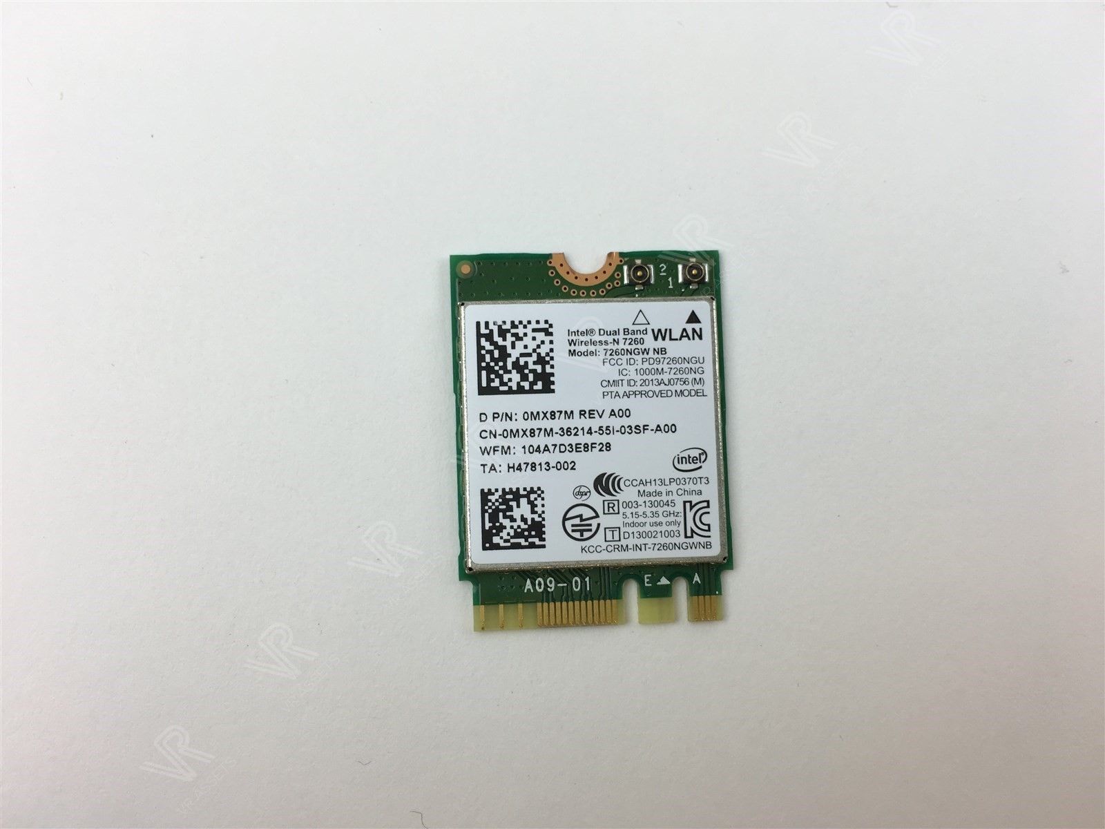Dell Intel Dual Band Wireless-N 7260 M.2 WiFi Card MX87M 0MX87M