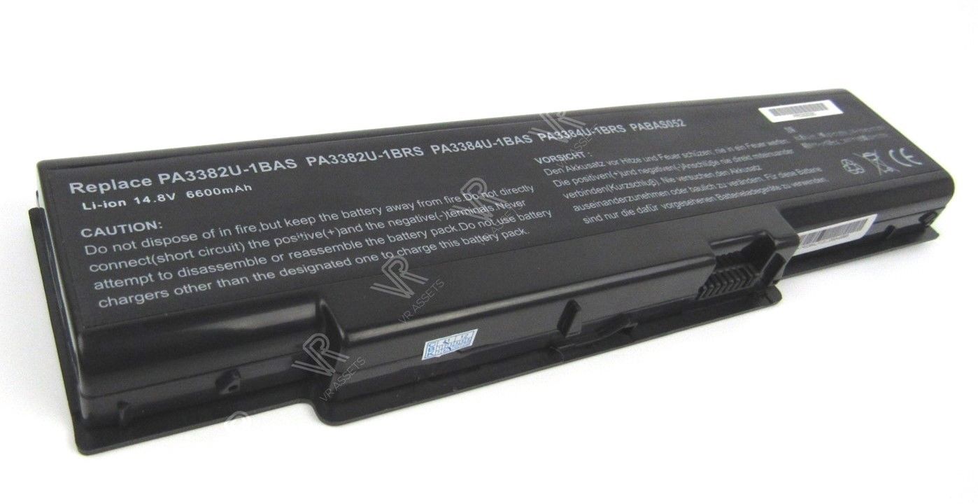 Toshiba Satellite A60-S156 Replacement Battery 14.8V 6600mAh PA3382U-1BRS
