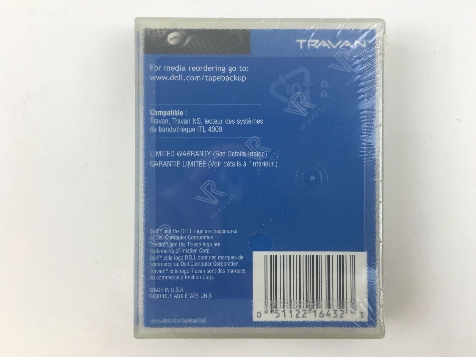 DELL Travan Dry Process Cleaning Tape Cartridge 1X026 01X026