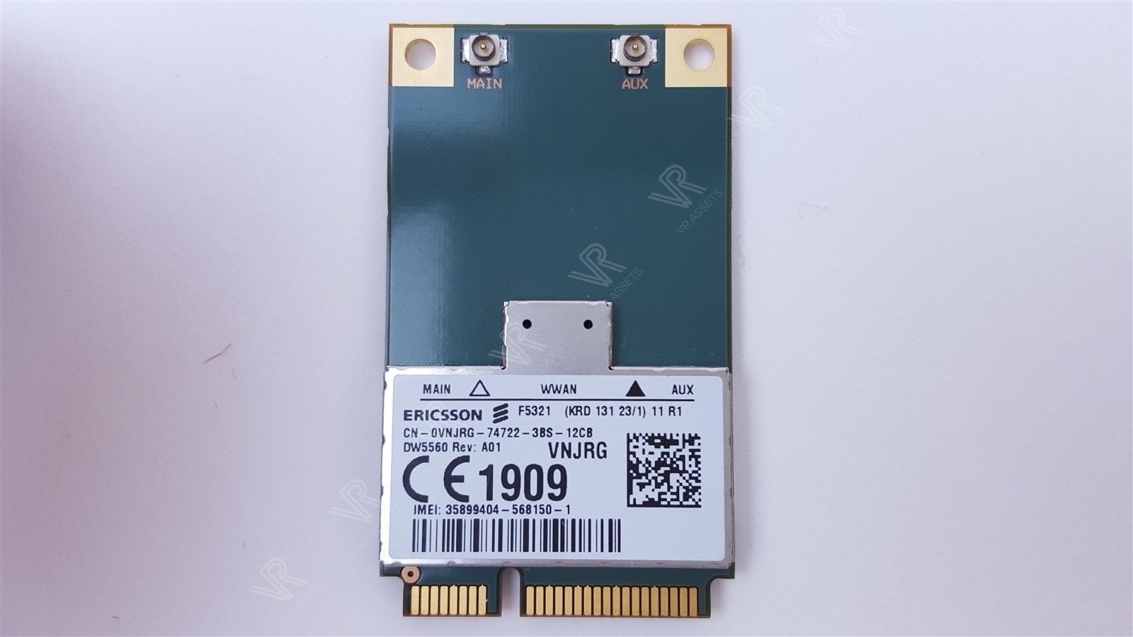 Dell Wireless DW5560 Ericsson GSM HSPA WCDMA 3G WWAN Card VNJRG 0VNJRG Unlocked