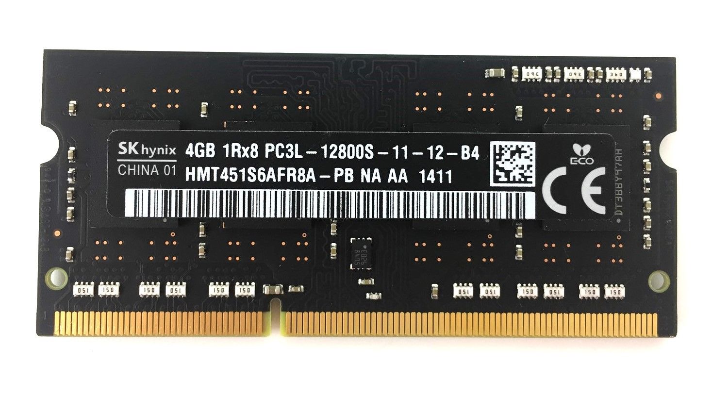 Hynix 4Gb PC3L-12800S DDR3 1600MHz 204 pin Low Power Memory HMT451S6AFR8A-PB
