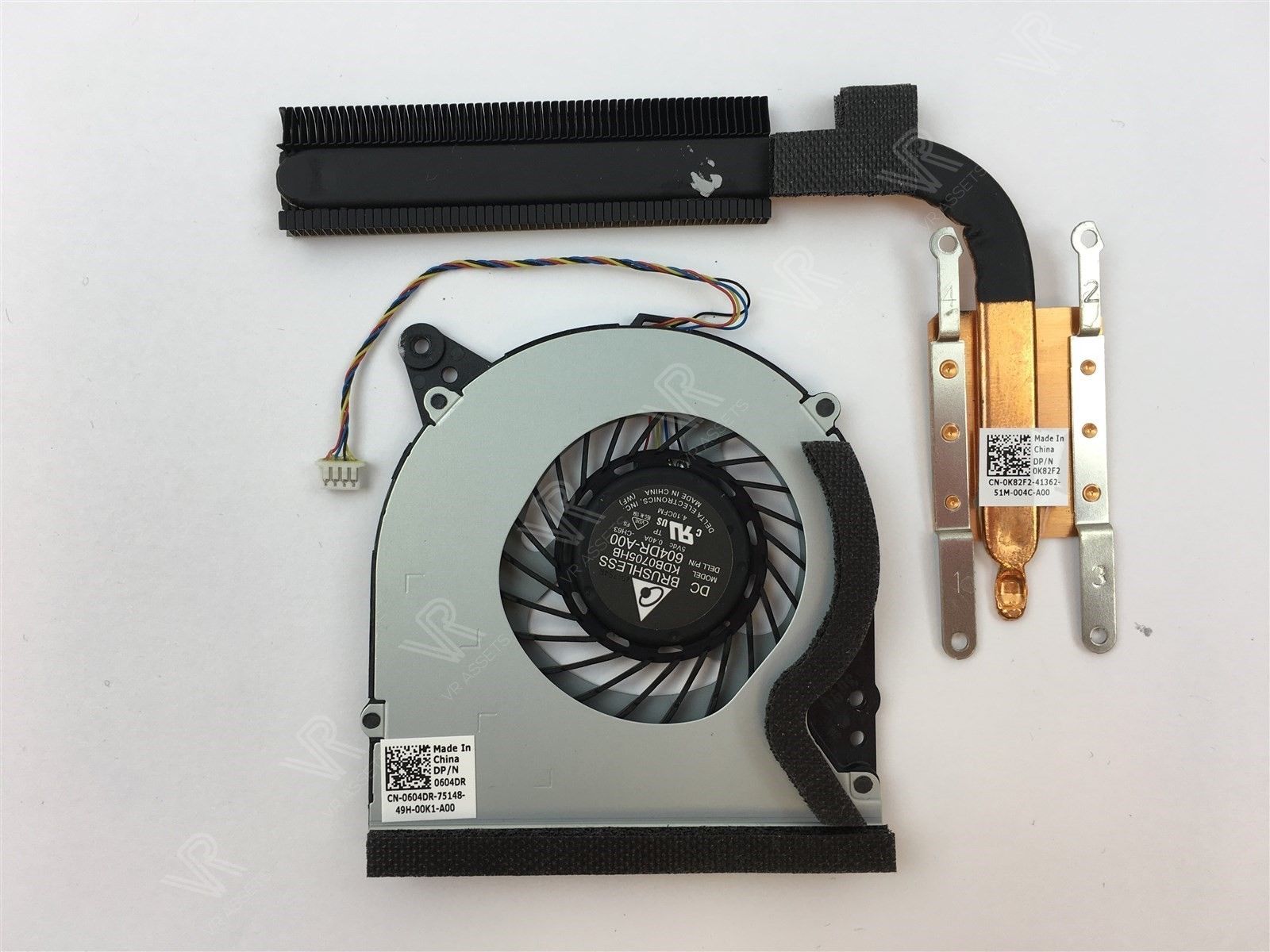 Dell XPS 18 1810 AIO Cooling Fan and Heatsink Assembly 604DR 0604DR K82F2 0K82F2