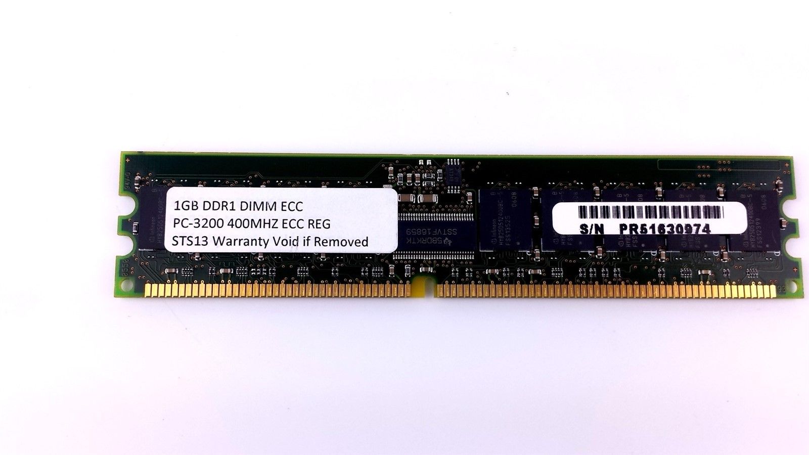 Infineon 1GB DIMM PC-3200 (DDR2-400) ECC REG 2.5v Server RAM HYS72D128300GBR-5-B
