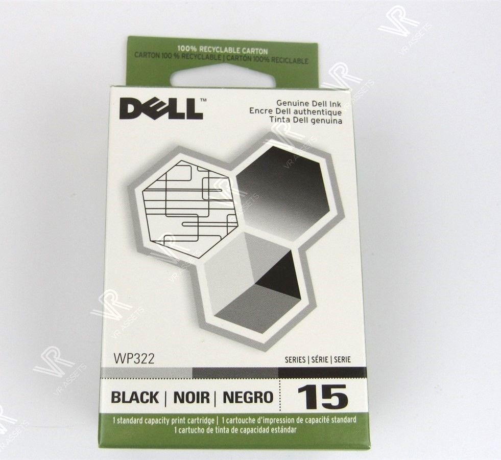Genuine Dell Series 15 V105 Black Ink Cartridge U143F 0U143F New Sealed