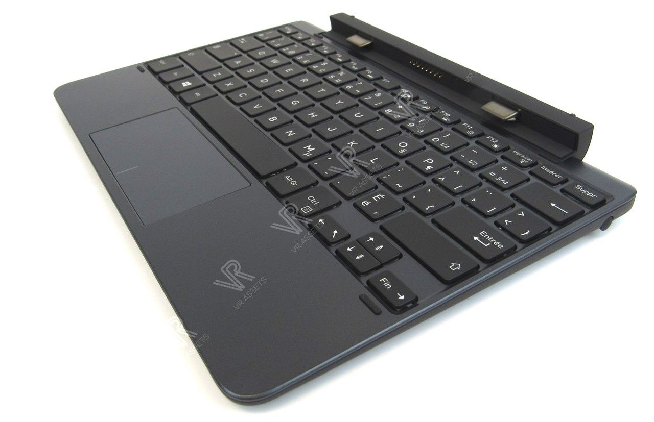 Dell Venue 10 Pro 5055 5056 Tablet French-Canadian Keyboard Dock Battery D8D4H