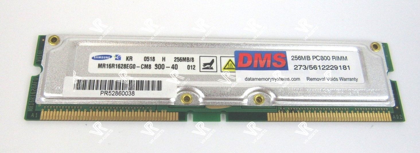 Samsung 256Mb PC800 Rambus RDRAM Module Model MR16R1628EG0-CM8 DM56-122