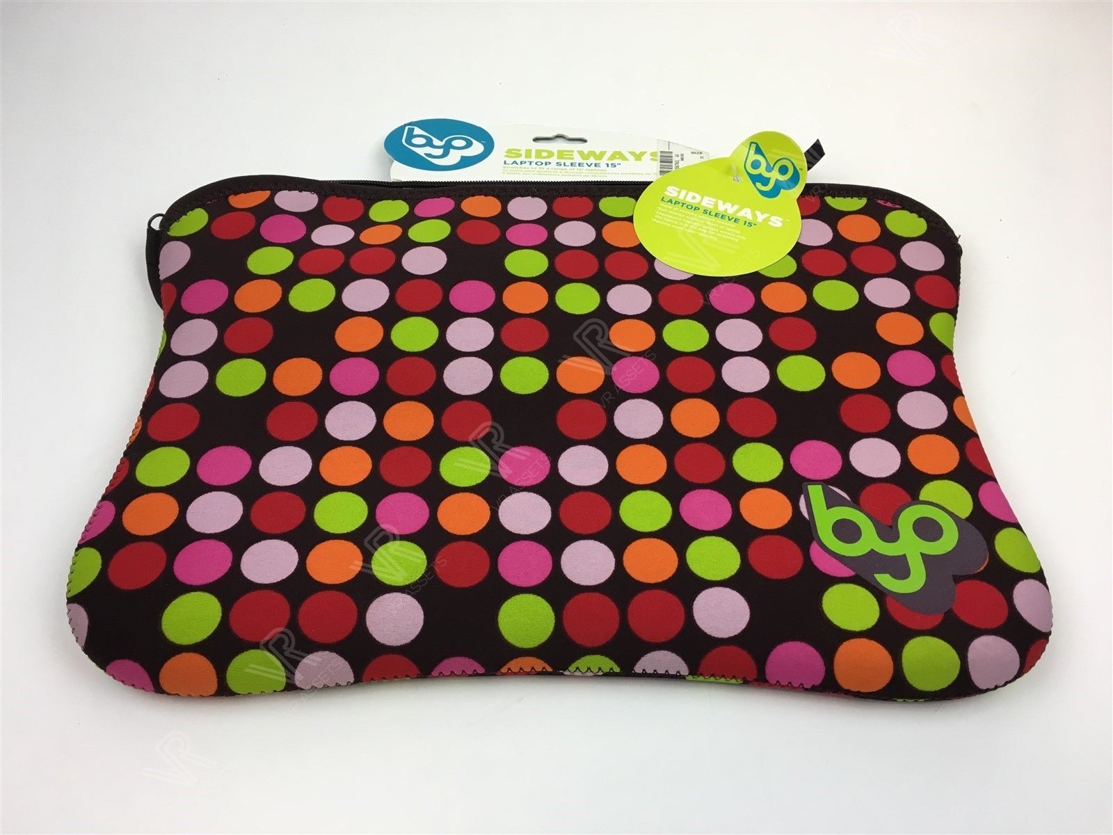 New Sideway Laptop Sleeve 15" Multicolor Zipper Bag Carry Case 12"-13"