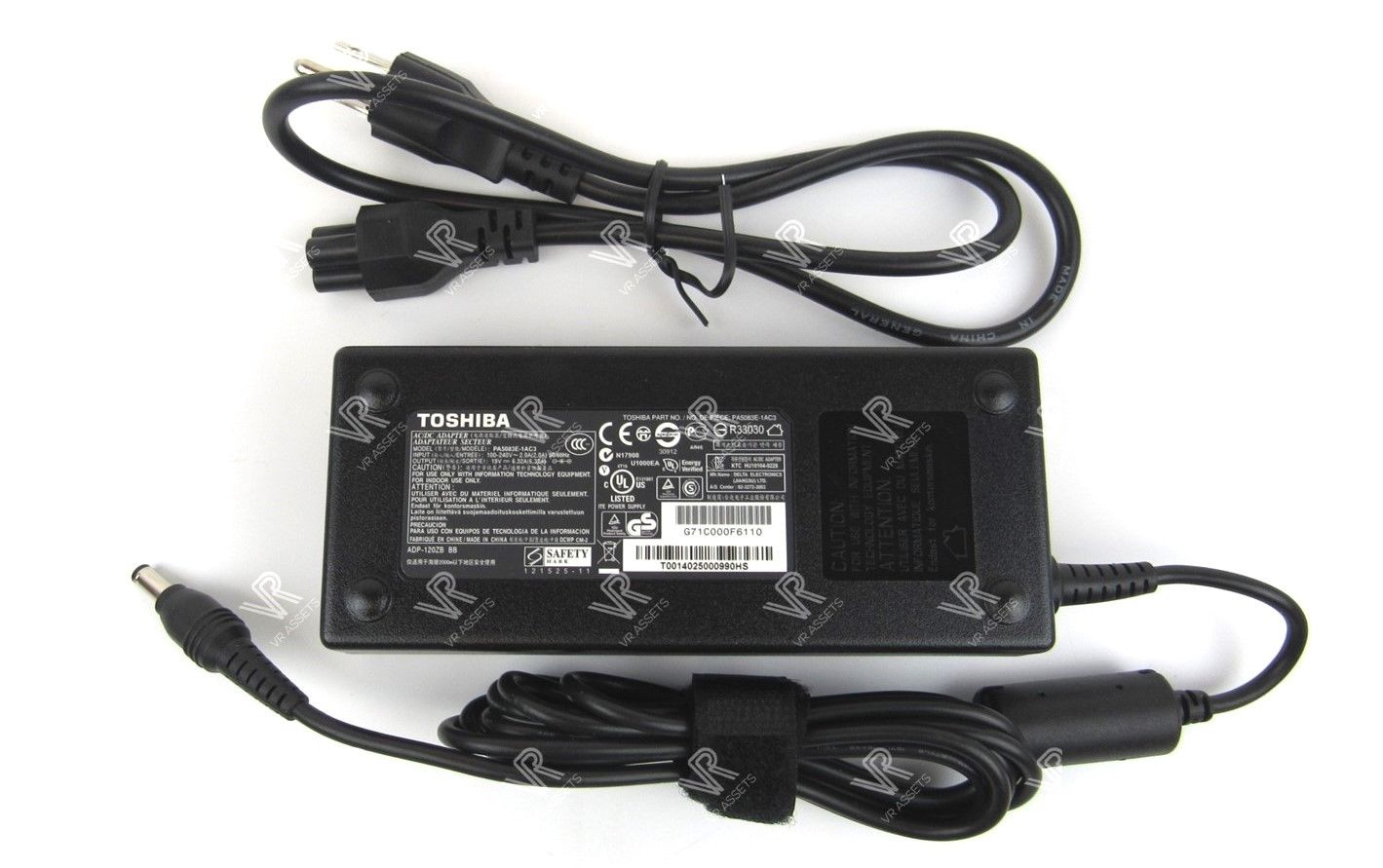 Genuine Toshiba Satellite AC Adapter with Cord 120W PA5083E-1AC3