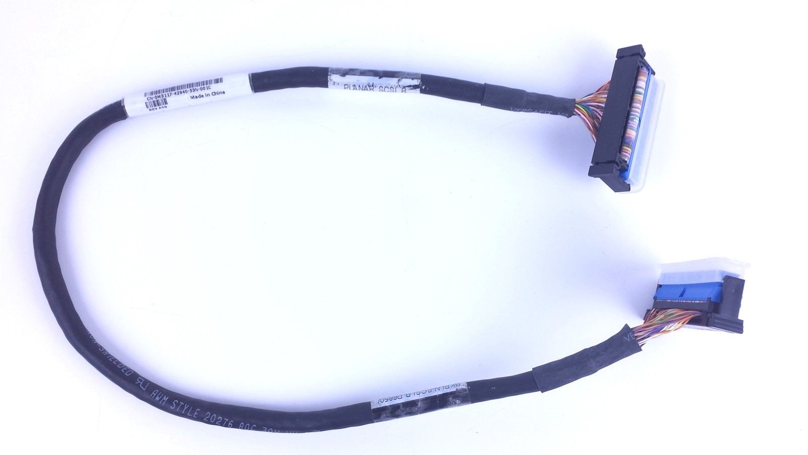 Dell PowerEdge 6850 6800 13.5in 68-pin SCSI Backplane Cable 0M3117 M3117