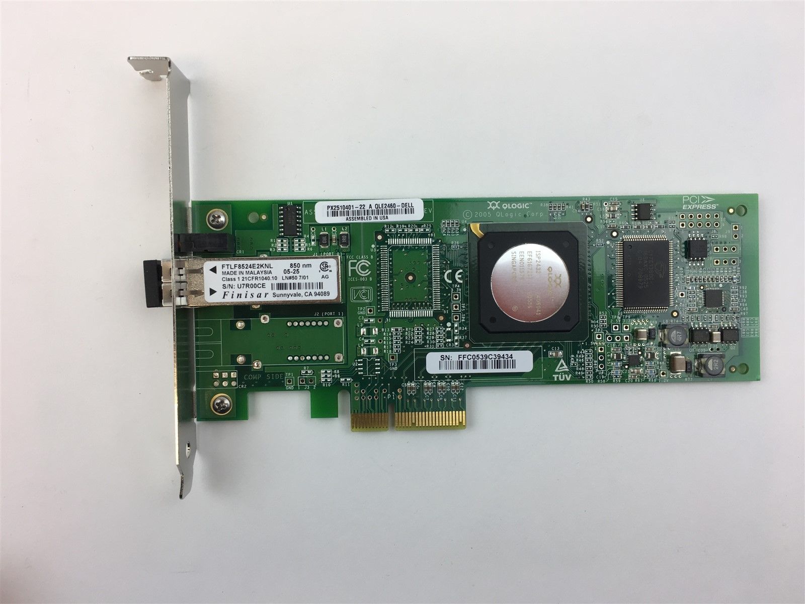 Dell QLogic 2460 4GB PCI-e Single Port HBA Host Bus Adapter Card KD414 0KD414